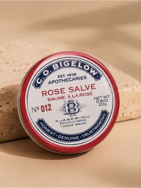 C.O. Bigelow Rose Salve No. 012 All-Purpose Lip Balm Travel Tin Skincare